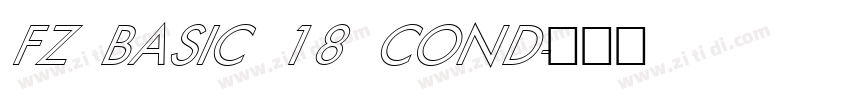FZ BASIC 18 COND字体转换